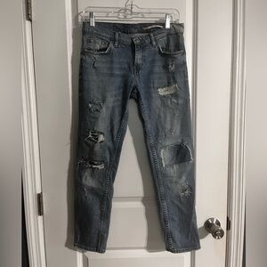 Zara Relaxed Fit Distressed Jeans (4)